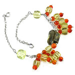 Load image into Gallery viewer, Citrine & Carnelian Bead Bracelet | Sterling Silver | Women's Jewelry
