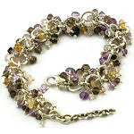 Load image into Gallery viewer, Silver Gemstone Bracelet | Multi-Stone Beaded Jewelry for Women