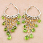 Load image into Gallery viewer, 925 Silver Peridot Citrine Chandelier Earrings for Women