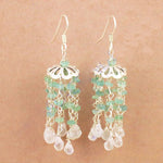 Load image into Gallery viewer, 925 Silver Gemstone Dangle Earrings for Women | Daily Wear