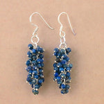 Load image into Gallery viewer, 925 Silver Lapis Lazuli Drop Earrings for Women | Gemstone Jewelry