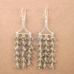 Load image into Gallery viewer, 925 Silver Labradorite Drop Earrings for Women | Dangle Earrings