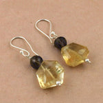 Load image into Gallery viewer, 925 Silver Citrine & Iolite Earrings for Women | Gemstone Jewelry