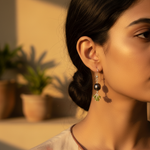 Load image into Gallery viewer, Silver Pearl & Peridot Drop Earrings for Women | Dangle Earrings
