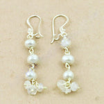 Load image into Gallery viewer, 925 Silver Pearl Drop Earrings for Women | Elegant Jewelry