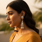 Load image into Gallery viewer, 925 Silver Tassel Pearl Earrings for Women | Dangle Earrings