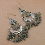 Load image into Gallery viewer, 925 Silver Labradorite Dangle Earrings | Women's Bohemian Jewelry