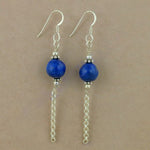 Load image into Gallery viewer, 925 Silver Blue Gemstone Dangle Earrings for Women | Gift