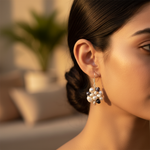 Load image into Gallery viewer, Freshwater Pearl Cluster Earrings | Sterling Silver | Women's Jewelry