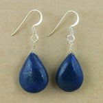 Load image into Gallery viewer, 925 Silver Lapis Lazuli Teardrop Earrings for Women