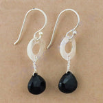 Load image into Gallery viewer, 925 Silver Black Onyx Dangle Earrings | Women's Jewelry Gift