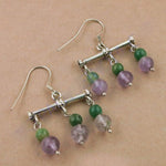 Load image into Gallery viewer, 925 Silver Gemstone Drop Earrings for Women | Daily Wear Gift