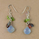 Load image into Gallery viewer, 925 Silver Chalcedony Earrings for Women | Gemstone Jewelry