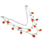 Load image into Gallery viewer, 925 Silver Carnelian Necklace for Women | Gemstone Jewelry
