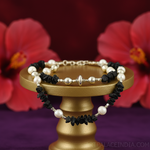 Load image into Gallery viewer, Pearl & Black Stone Necklace | Sterling Silver | Women's Jewelry