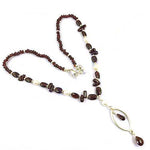 Load image into Gallery viewer, Garnet & Pearl Necklace for Women | Art Palace Jewelry