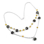 Load image into Gallery viewer, 925 Silver Gemstone Layered Necklace for Women | Fashion Jewelry
