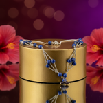 Load image into Gallery viewer, Silver Lapis Lazuli Necklace for Women | Beaded Jewelry