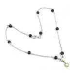 Load image into Gallery viewer, 925 Silver Black Onyx Beaded Necklace | Women's Fashion Jewelry