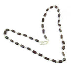 Load image into Gallery viewer, Smoky Quartz Bead Necklace | Sterling Silver Chain | Women's Jewelry