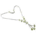 Load image into Gallery viewer, Silver Green Quartz Beaded Necklace for Women | Fashion Jewelry
