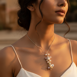 Load image into Gallery viewer, Pearl Cluster Necklace | gold plating Chain | Women's Fashion Jewelry