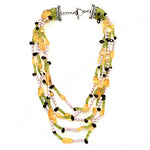 Load image into Gallery viewer, Multi-Strand Gemstone Necklace for Women | Statement Jewelry