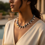 Load image into Gallery viewer, Black & White Pearl Necklace for Women | Statement Jewelry