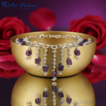 Load image into Gallery viewer, Amethyst Gemstone Dangle Necklace | Sterling Silver Chain | Women's Jewelry