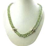 Load image into Gallery viewer, Green Prehnite Beaded Necklace for Women | Gemstone Jewelry