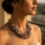 Load image into Gallery viewer, Multi Gemstone Beaded Necklace for Women | Colorful Gemstone Jewelry