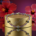 Load image into Gallery viewer, Amethyst Bead Necklace with Silver Accents | Women's Gift