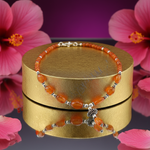 Load image into Gallery viewer, Orange Gemstone Bead Necklace for Women | Daily Wear Necklace