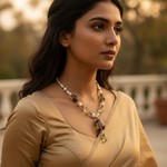 Load image into Gallery viewer, Smoky Quartz & Pearl Necklace | Gemstone Jewelry for Women