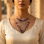 Load image into Gallery viewer, Amethyst Waterfall Necklace | Sterling Silver | Women's Jewelry