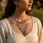 Load image into Gallery viewer, Amethyst Waterfall Necklace | Sterling Silver | Women's Jewelry
