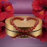 Load image into Gallery viewer, Carnelian Bead Necklace for Women | Red Gemstone Jewelry Gift