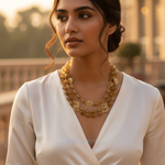 Load image into Gallery viewer, Beaded Rutilated Quartz Necklace | Gemstone Jewelry | Gift