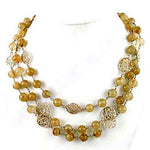 Load image into Gallery viewer, Beaded Rutilated Quartz Necklace | Gemstone Jewelry | Gift