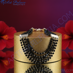 Load image into Gallery viewer, Black Bead Multi-Strand Necklace for Women | Statement Jewelry