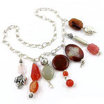 Load image into Gallery viewer, Silver Gemstone Bead Necklace for Women | Statement Jewelry