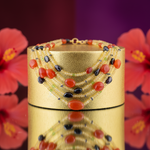 Load image into Gallery viewer, Multi-Strand Gemstone Necklace | Red & Black Stone Jewelry