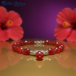 Load image into Gallery viewer, Red Carnelian Bead Necklace with Silver Pendant | Women's Jewelry