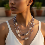 Load image into Gallery viewer, Gemstone & Pearl Necklace for Women | Iolite Irodine Jewelry