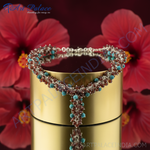 Load image into Gallery viewer, Beaded Gemstone Necklace | Turquoise & Garnet Jewelry