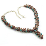 Load image into Gallery viewer, Beaded Gemstone Necklace | Turquoise & Garnet Jewelry