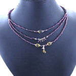 Load image into Gallery viewer, Garnet Bead Layered Necklace | Women's Jewelry | Gift