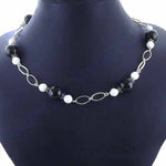 Load image into Gallery viewer, Black & White Bead Necklace for Women | Fashion Jewelry