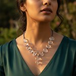 Load image into Gallery viewer, Quartz & Iolite Bead Necklace | Statement Jewelry for Women