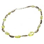 Load image into Gallery viewer, Gemstone Beaded Necklace | Yellow & Brown Stones | For Women